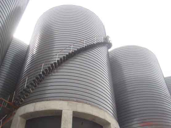 clay steel silo