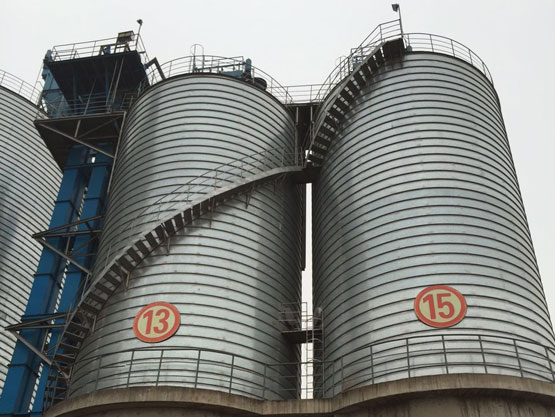 fly ash steel silo