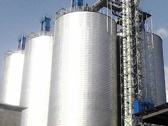 kaolin storage silo