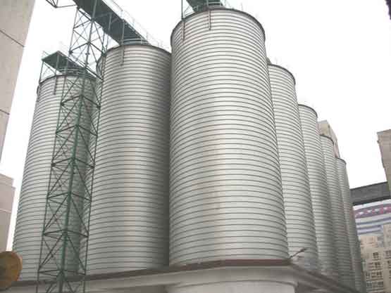 magnesia slag storage steel silo