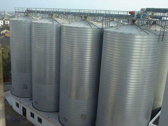 sand storage silo