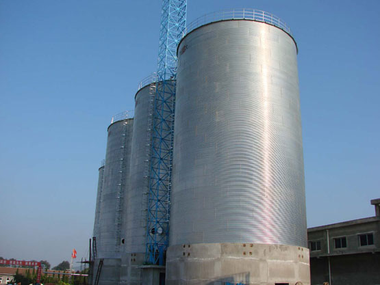 spiral steel silo for coal storage