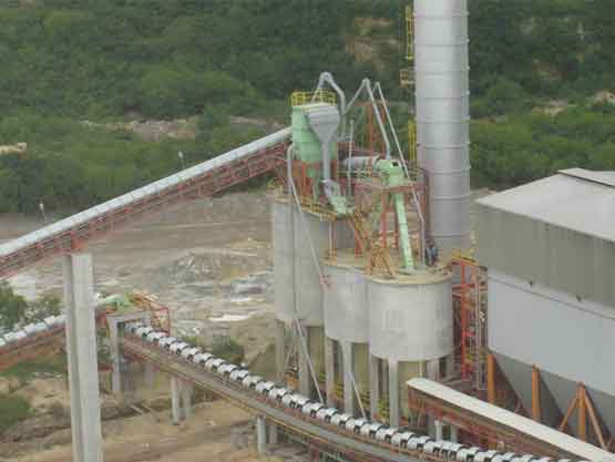 steel silo for calcined dolomite