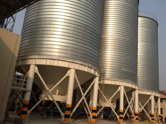 storage silo for alumina