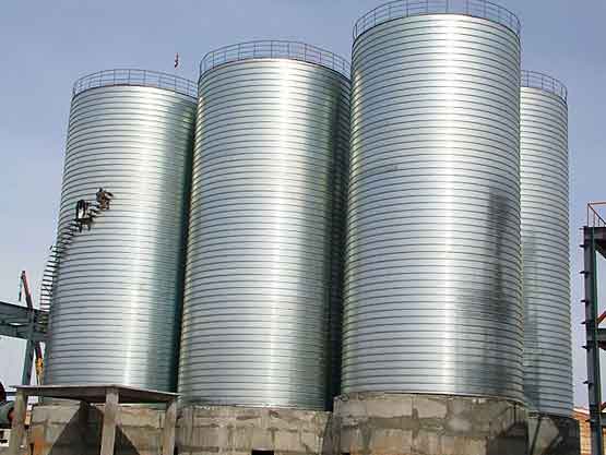 storage silo for coal particles