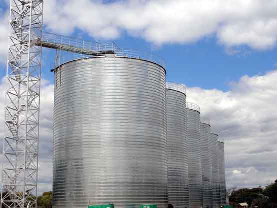 wheat steel silo system